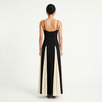 Celestine | Women's Maxi Dress with Straps and Contrast Panels