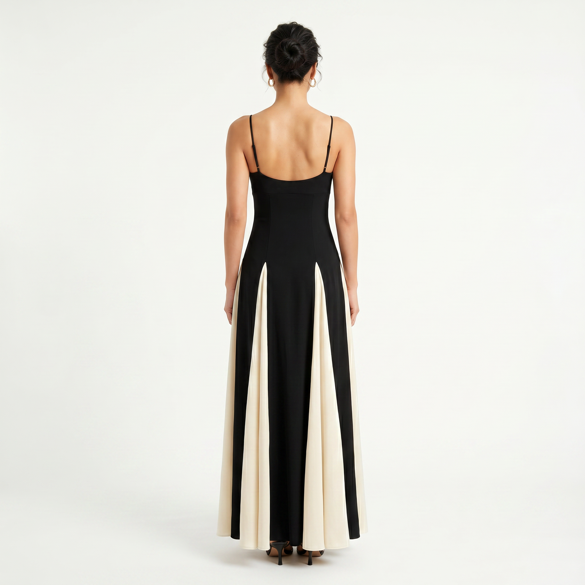 Celestine | Women's Maxi Dress with Straps and Contrast Panels