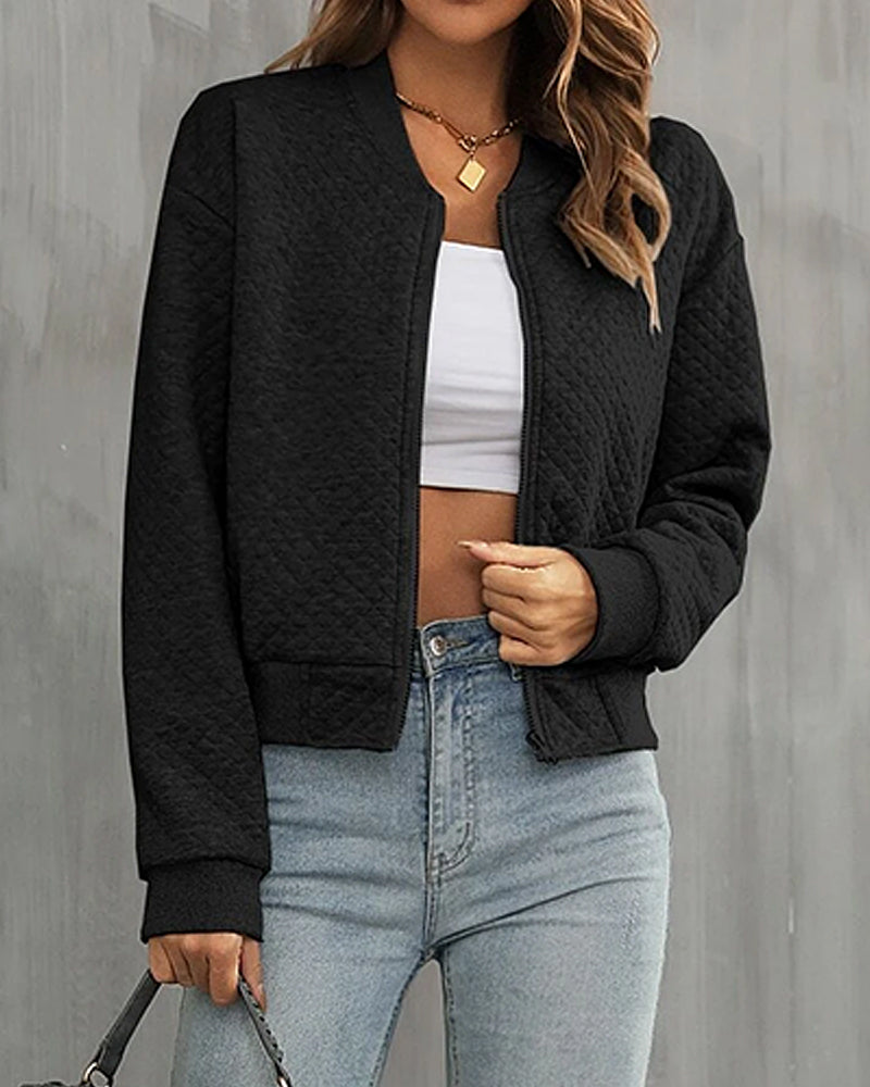Melania | Giacca bomber casual leggera da donna con cerniera