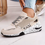 Velissy | Sneakers casual da donna con accenti argento