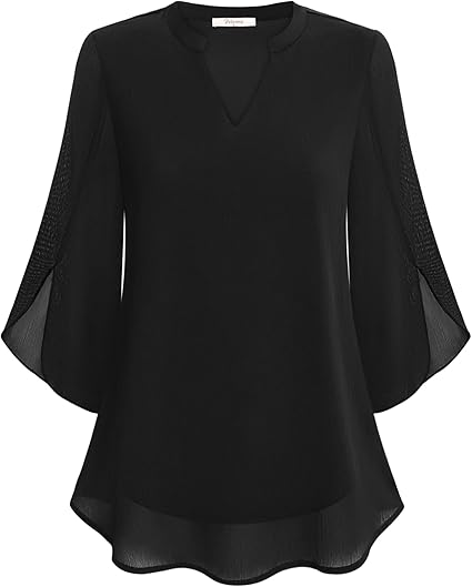 Rozee | Camicetta leggera da donna con scollo a V e maniche larghe
