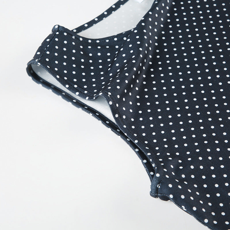 Nerissa | Abito Estivo Mini Donna a Pois Senza Maniche