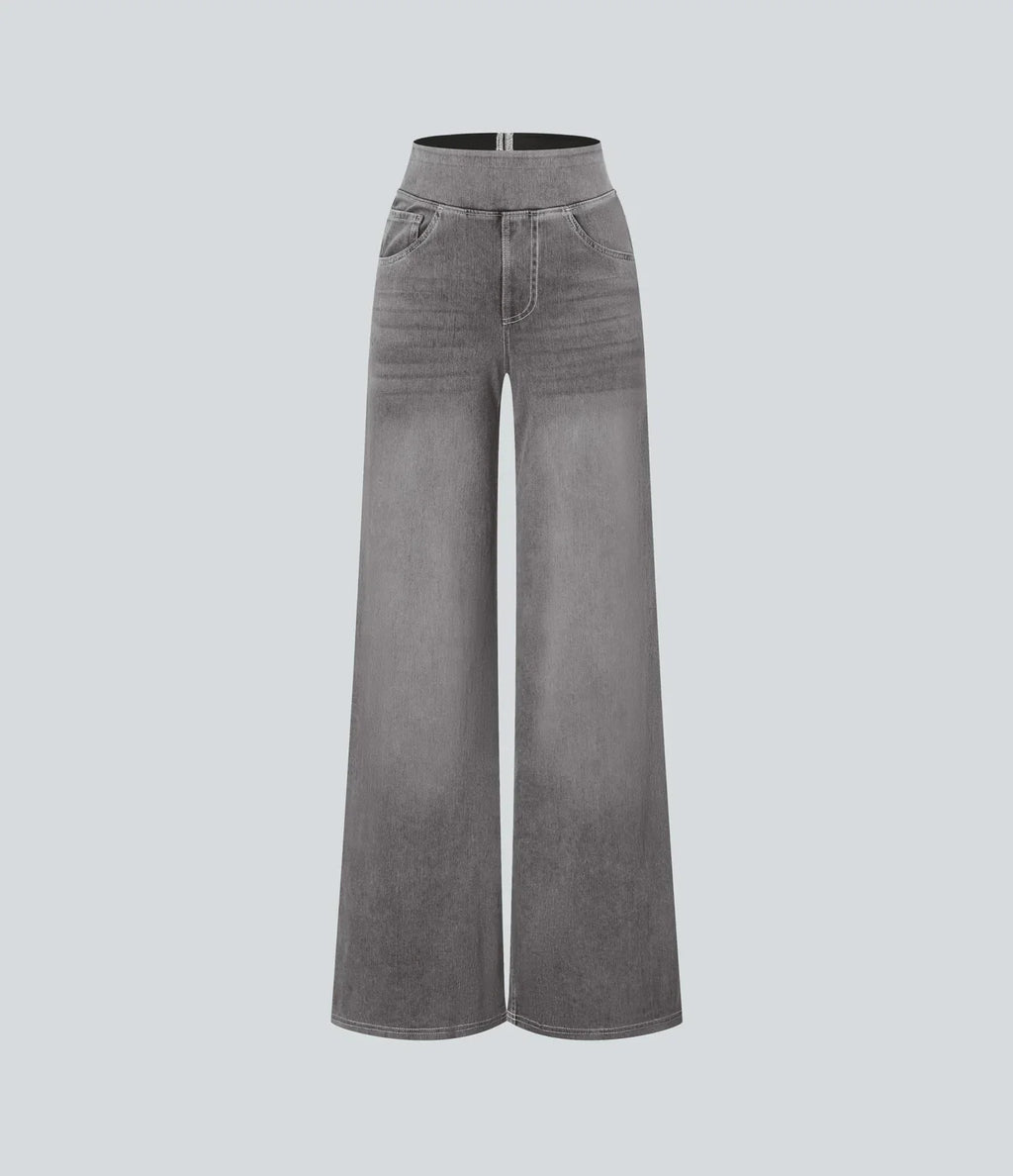 Savéline | Pantaloni elasticizzati da donna con gamba larga