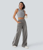 Savéline | Pantaloni elasticizzati da donna con gamba larga