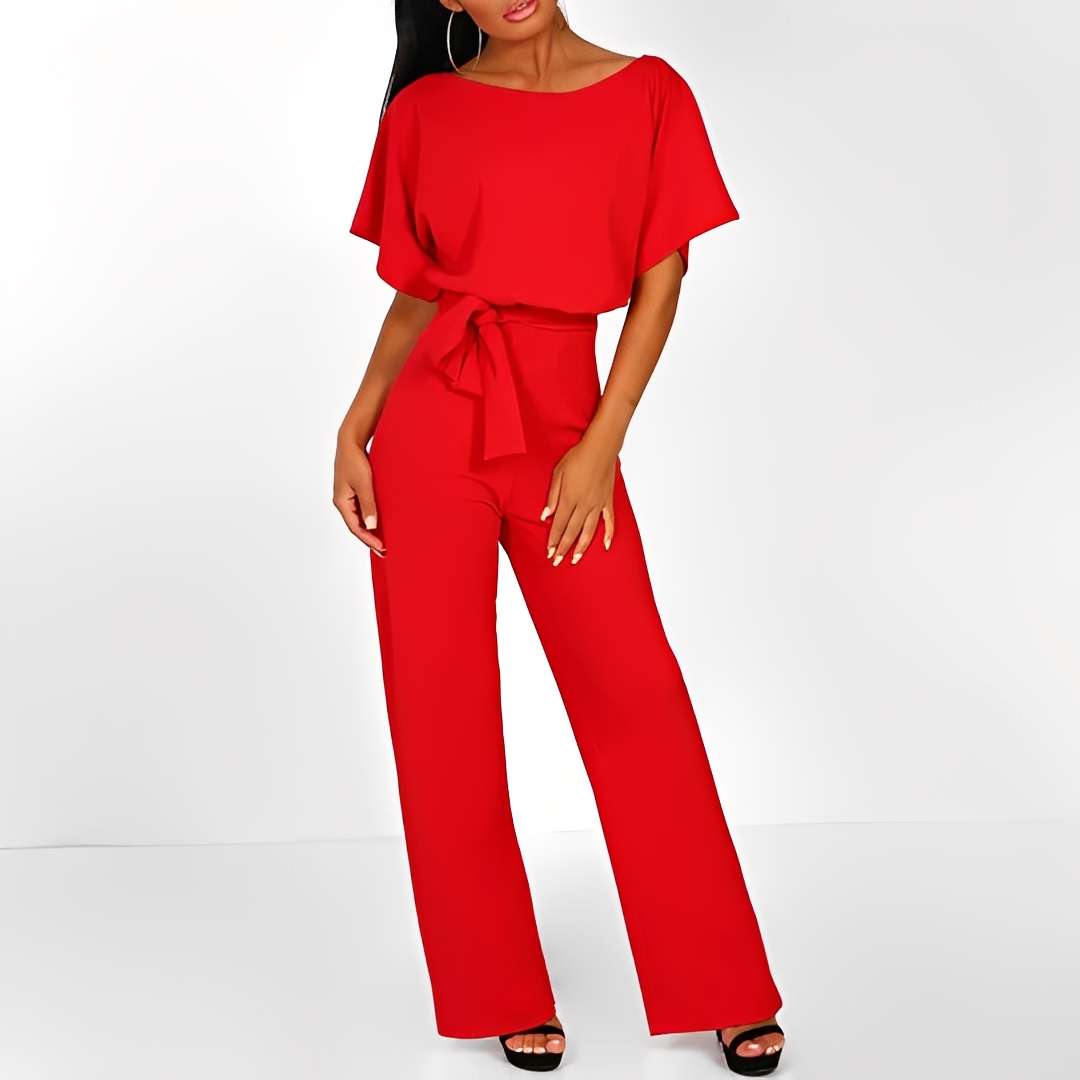 Colette | Women's elegant jumpsuit with a waist belt