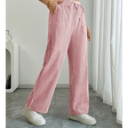 Yelena | Pantaloni leggeri a righe dal taglio ampio