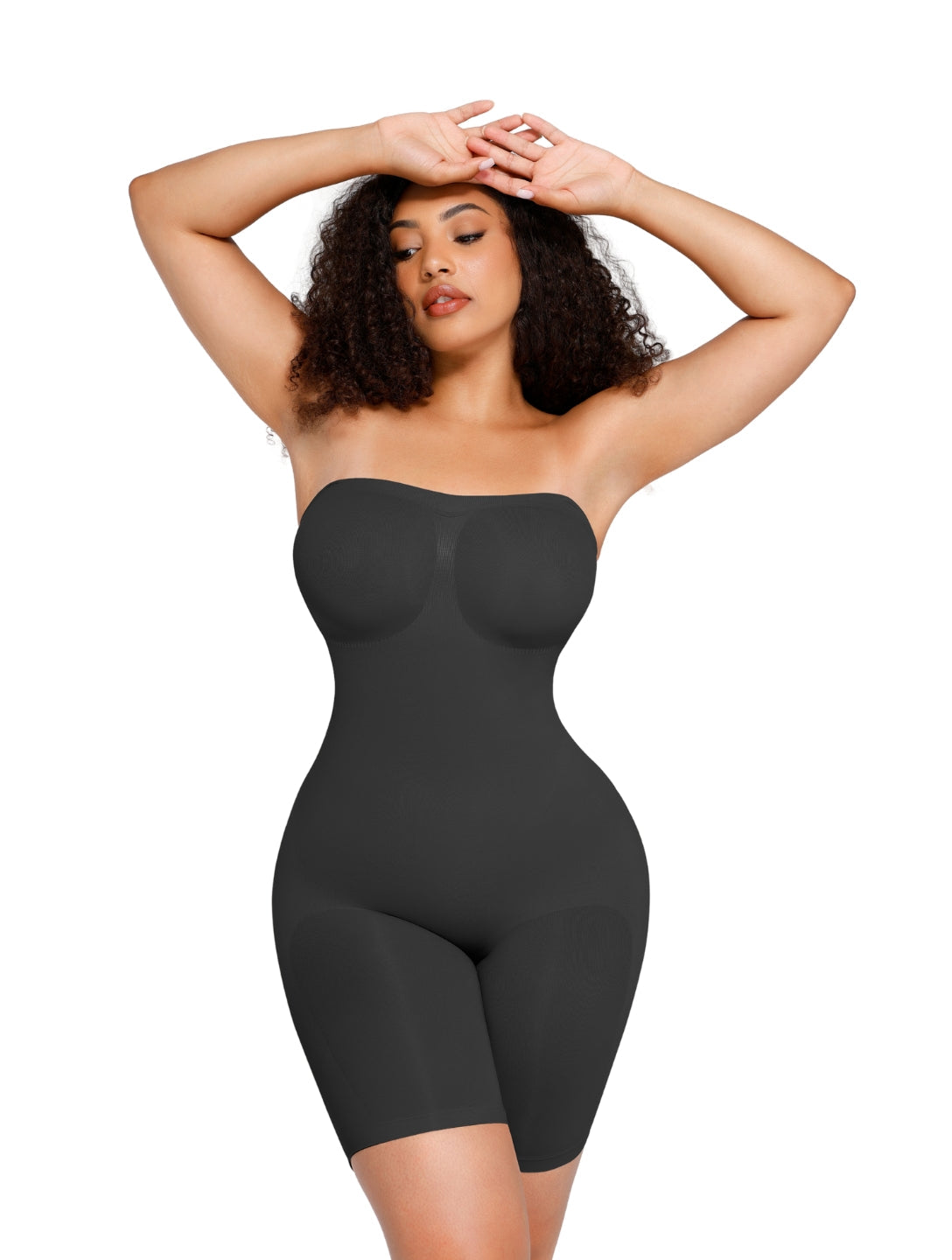 Cora | Modelujące Body Damskie Jednoczęściowe