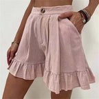 Serelune | Pantaloncini Estivi da Donna con Volant