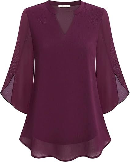 Rozee | Camicetta leggera da donna con scollo a V e maniche larghe
