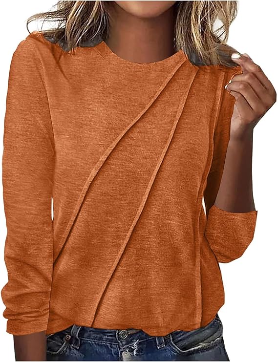 Bravelle | Camicia Donna Ampia con Cucitura Asimmetrica e Manica Lunga