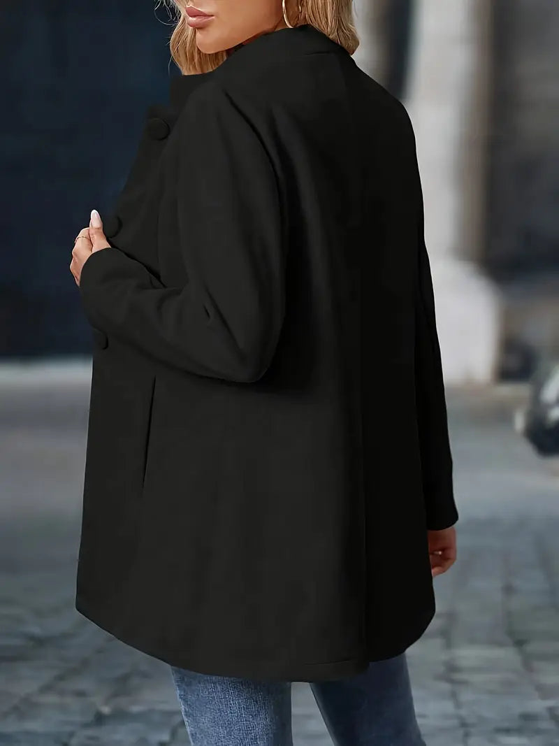 Isabella | Elegante cappotto da donna con bottoni e taglio aderente