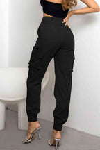 Rovena | Pantaloni Cargo Donna a Vita Alta Tapered Casual