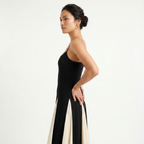 Celestine | Women's Maxi Dress with Straps and Contrast Panels