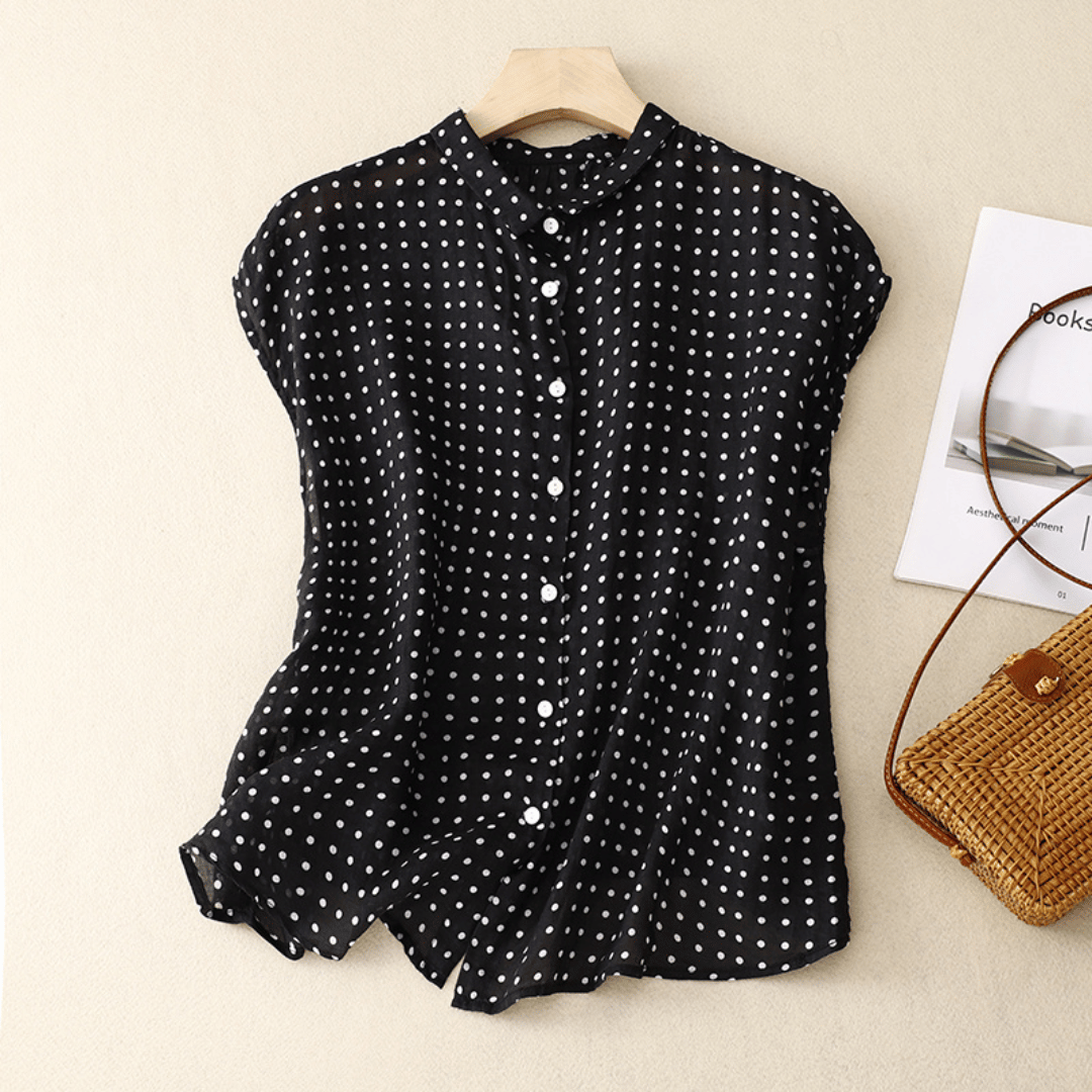 Haniya | Blusa da Donna a Pois con Bottoni