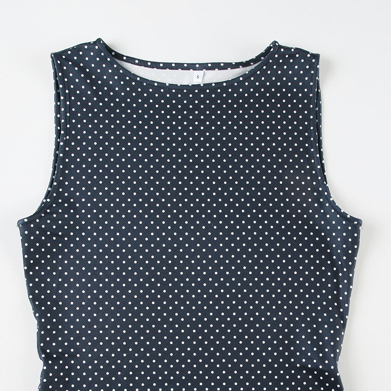 Nerissa | Abito Estivo Mini Donna a Pois Senza Maniche