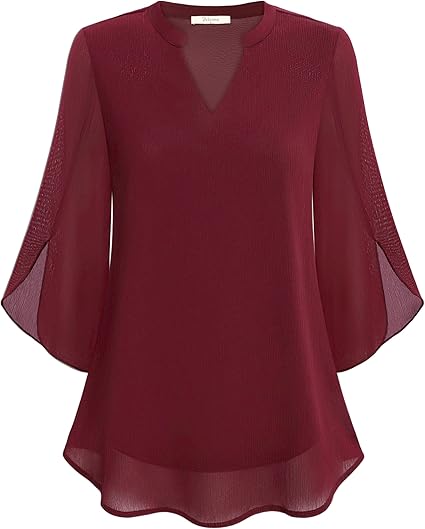 Rozee | Camicetta leggera da donna con scollo a V e maniche larghe