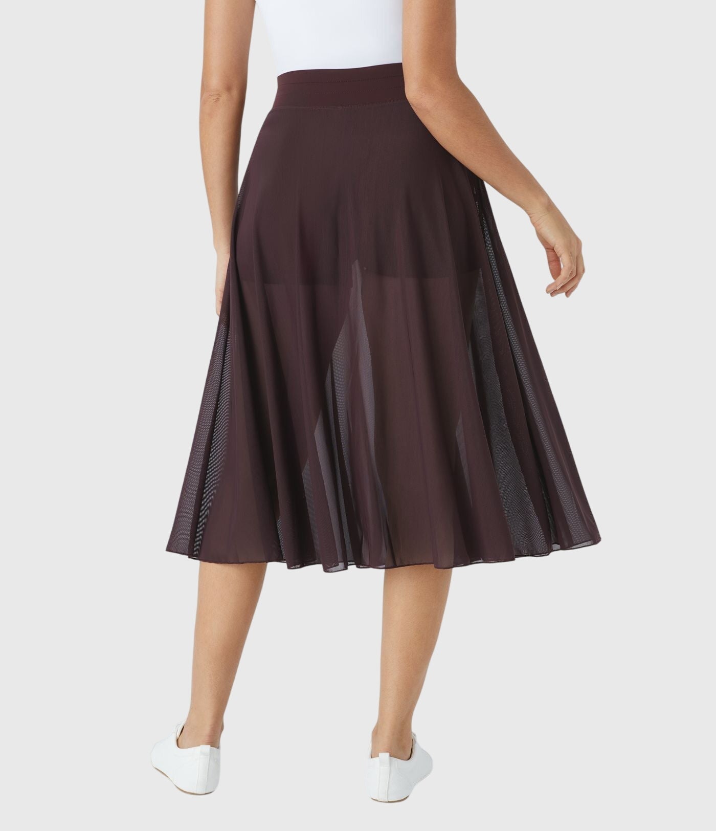 Aquarelle | Gonna Midi Femminile Leggera con Laccio in Vita