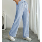 Yelena | Pantaloni leggeri a righe dal taglio ampio