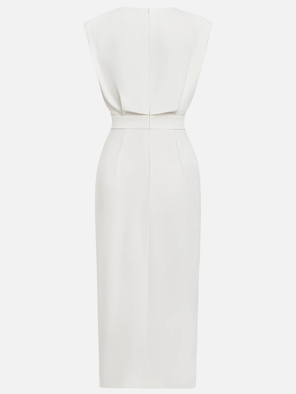 Larysa | Elegancka damska sukienka midi z rozcięciem
