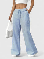 Roseline | Pantaloni da donna a righe con gamba larga