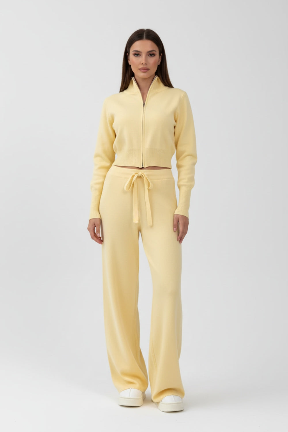 Valerie | Women's knit set with wide pants