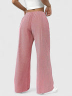 Roseline | Pantaloni da donna a righe con gamba larga