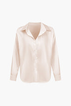 Dobrosława | Camicia elegante da donna in raso con maniche lunghe