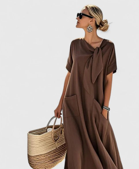 Selmara | Women's Casual Loose Maxi Dress with Pockets