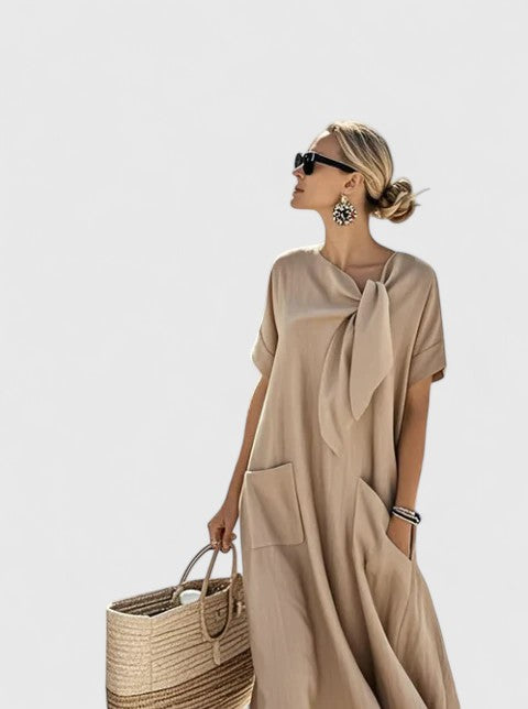 Selmara | Women's Casual Loose Maxi Dress with Pockets