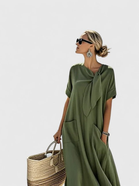 Selmara | Women's Casual Loose Maxi Dress with Pockets