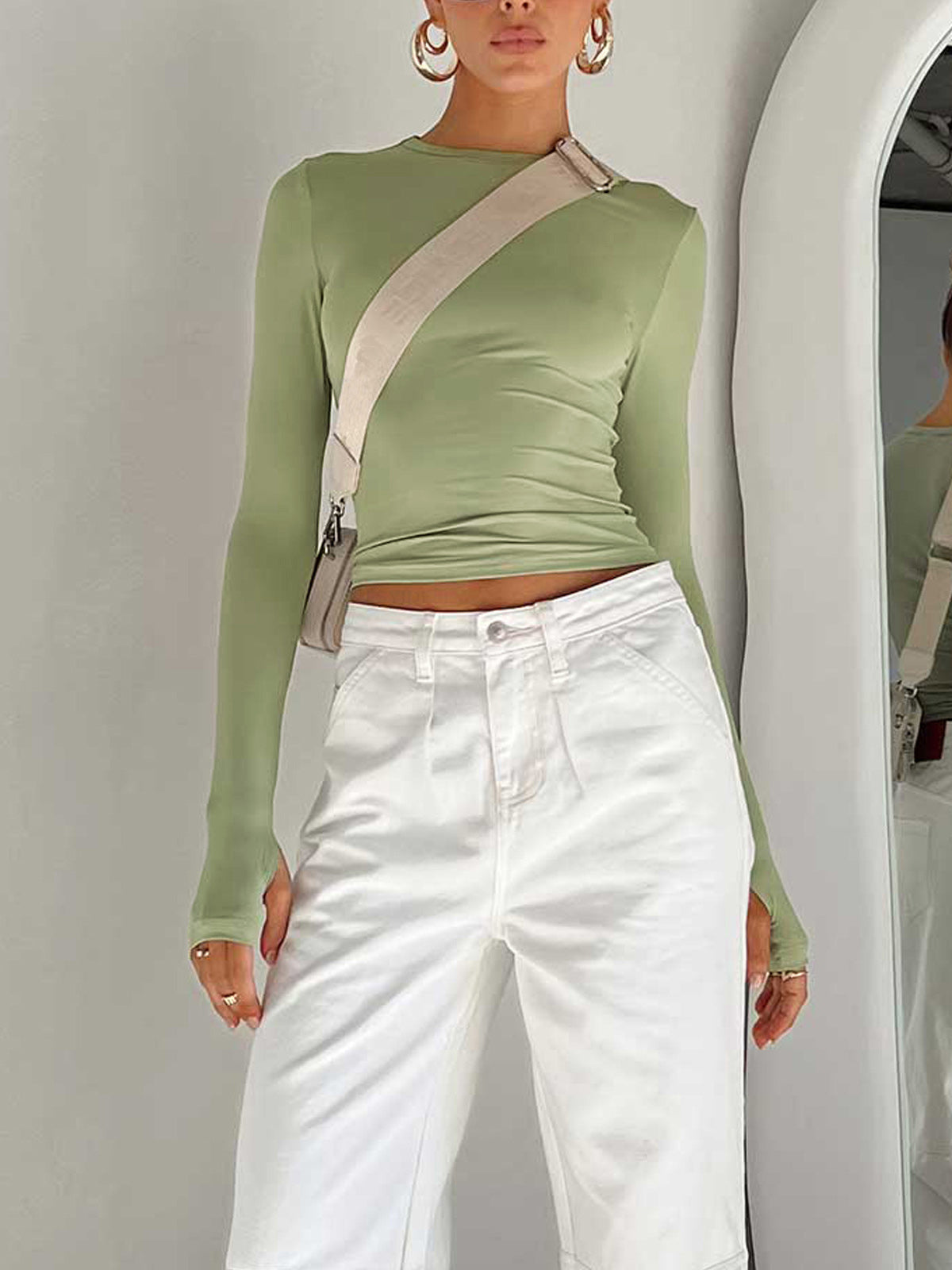 Averra | Top Crop Estivo Casual da Donna Slim
