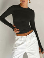 Averra | Top Crop Estivo Casual da Donna Slim