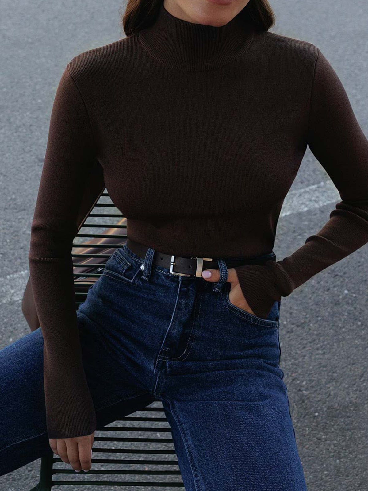 Elvara | Women's Casual Knit Turtleneck