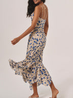 Alviera | Abito Estivo Midi Donna a Fiori Bodycon