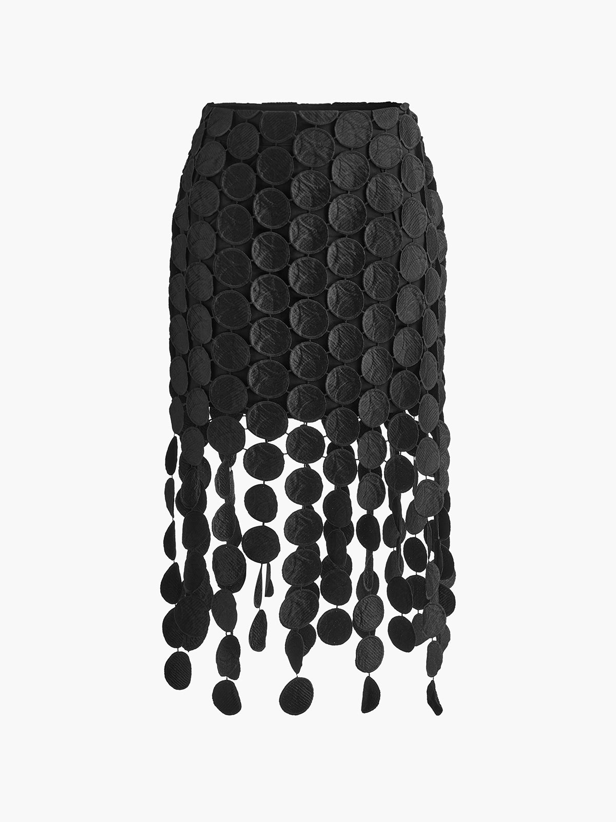 Luiza | Gonna Midi Donna Elegante con Taglio Laserato