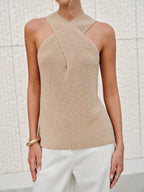 Velira | Top Elegante Estivo Donna in Maglia Halter