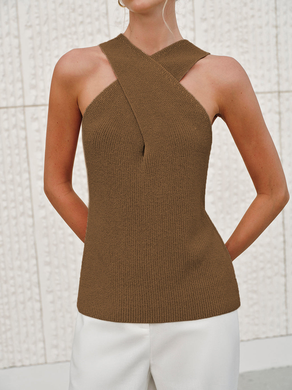 Velira | Top Elegante Estivo Donna in Maglia Halter