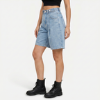 Mila | Women's Denim Bermuda Shorts with Adjustable Waist