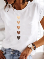 Selah | T-Shirt da Donna con Motivo a Cuori