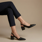 Carvella | Damskie Eleganckie Czółenka Slingback na Słupku