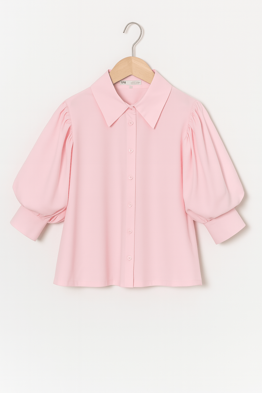 Strivelle | Camicia da donna a righe con maniche a sbuffo e colletto