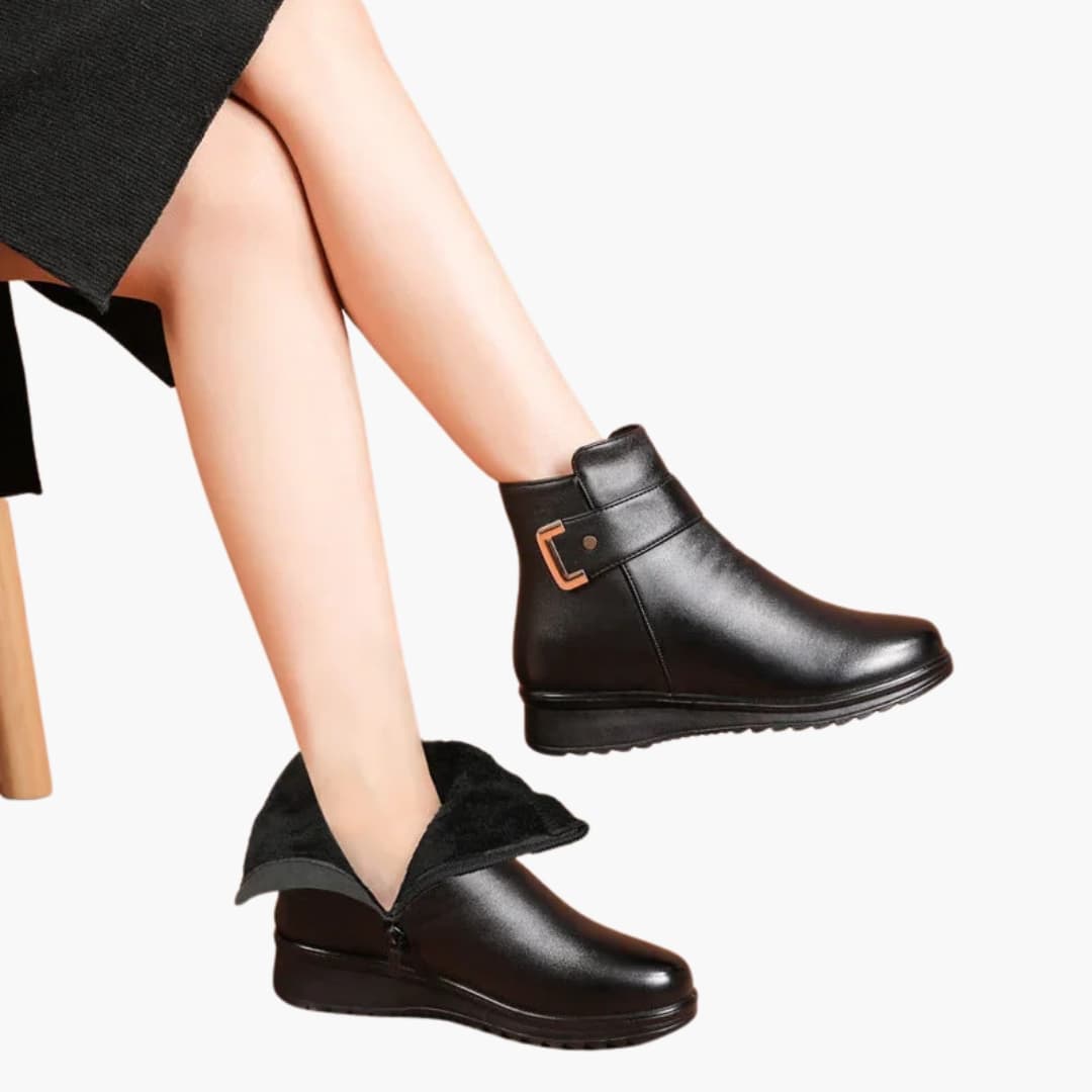 Norivelle | Women's Winter Ankle Boots with Side Zipper