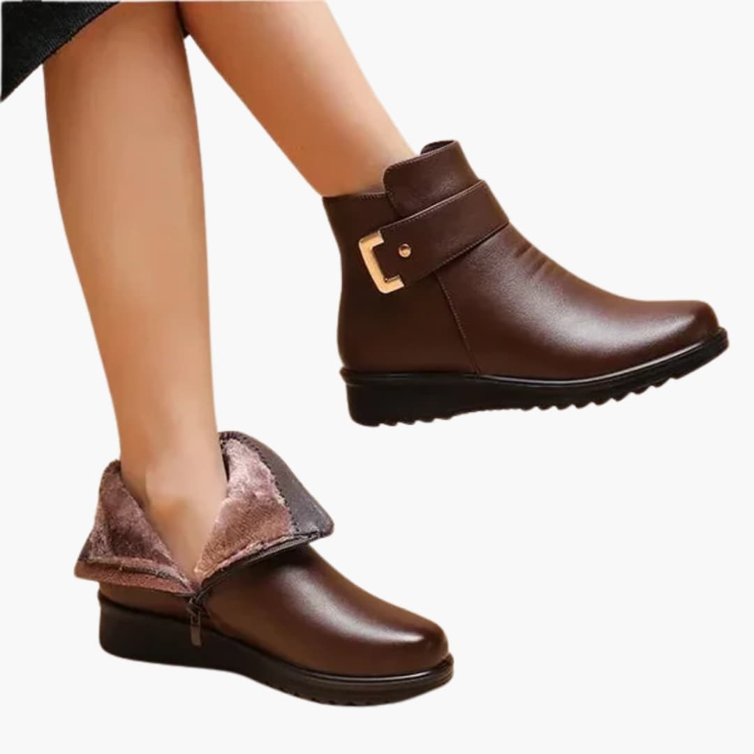 Norivelle | Women's Winter Ankle Boots with Side Zipper