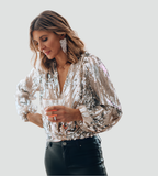 Elanora | Blusa Elegante da Donna per Sera con Paillettes