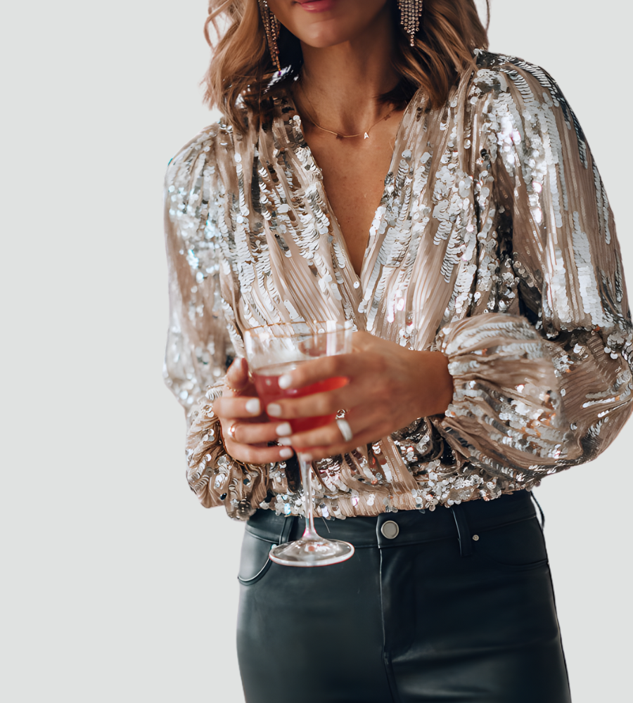 Elanora | Blusa Elegante da Donna per Sera con Paillettes