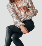 Elanora | Blusa Elegante da Donna per Sera con Paillettes