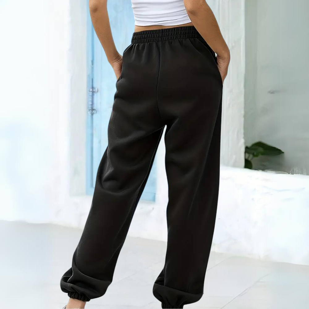 Mirella | Pantaloni Jogger Donna con Gamba Larga Casual