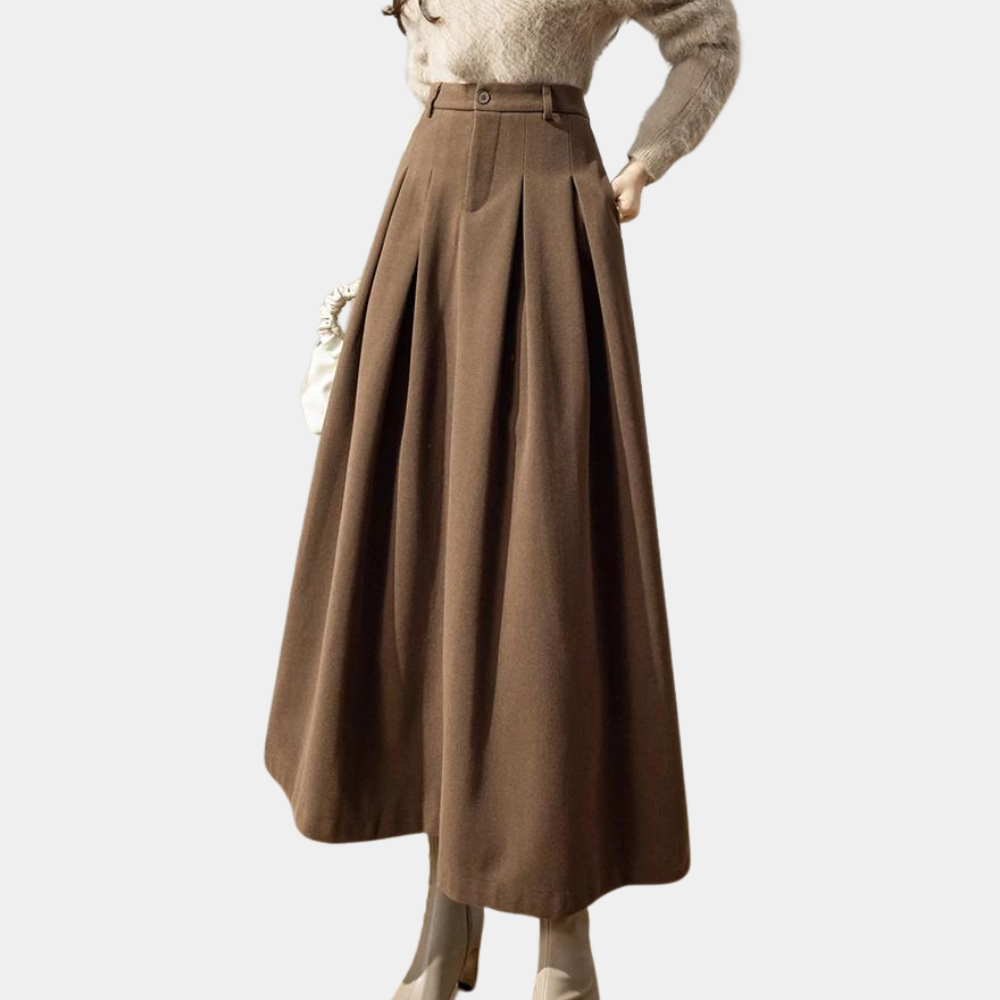 Erelva | Gonna lunga elegante da donna a vita alta