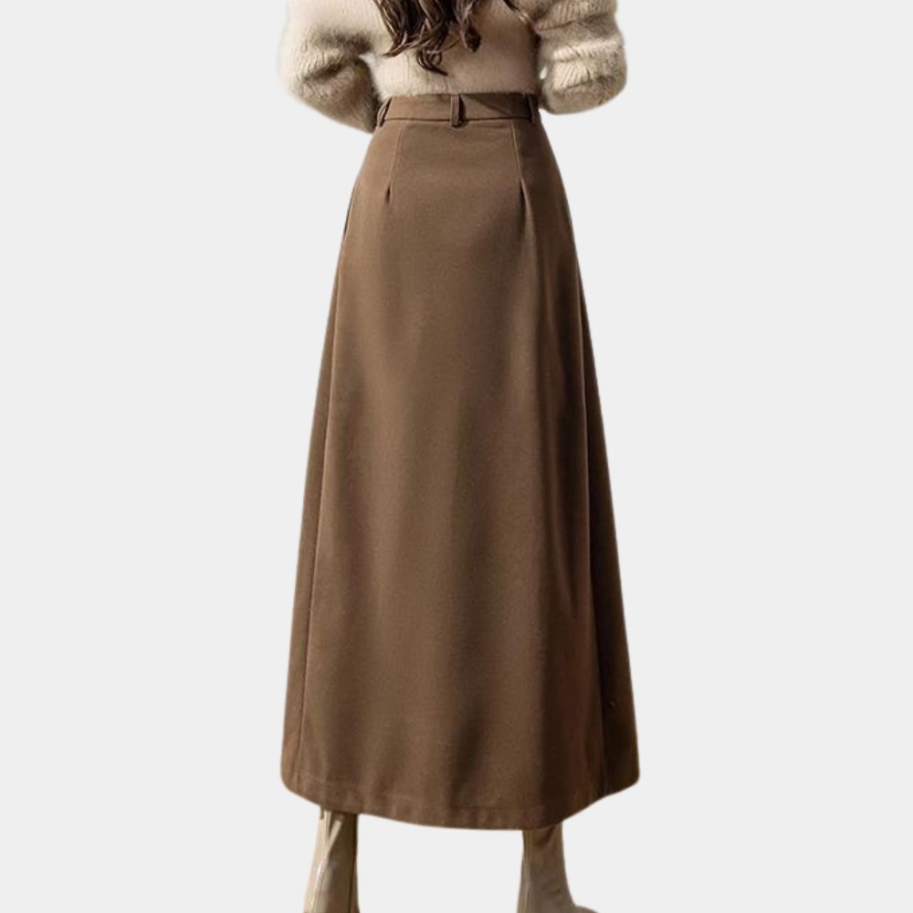 Erelva | Gonna lunga elegante da donna a vita alta