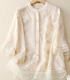 Lorina | Blusa Estiva Elegante da Donna Ricamata Leggera